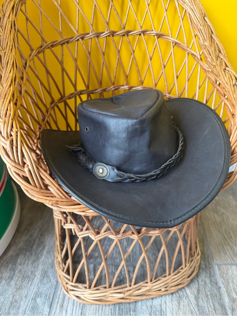 Barmah Sundowner Kangaroo - Black vintage hat